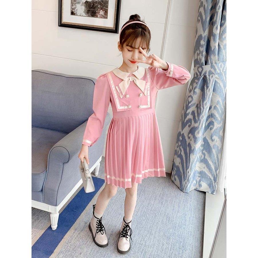韓国子供服 ワンピース 春秋 長袖 女の子 ロング丈 リボン プリーツスカート 子供ドレス リゾート おしゃれ 子ども服 キッズ 女児 ビーチ 可愛い ジュニア服 N7hfadykqf 子ども服 Valleymill Com