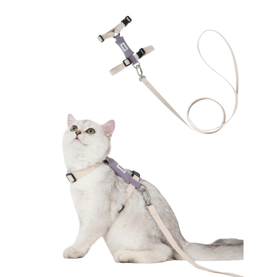 Lucky Friends 抜けない ダブルロック 猫ハーネス リード付き 簡単装着