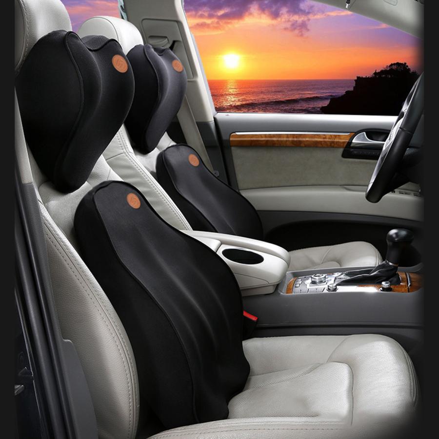 クッション 腰 首セット 腰サポート 首クッション 低反発 車 椅子 腰枕 首枕 腰あて 腰クッション シートクッション ランバーサポート 骨盤クッション 腰痛防止 Nz 5cc Luckyhill 通販 Yahoo ショッピング