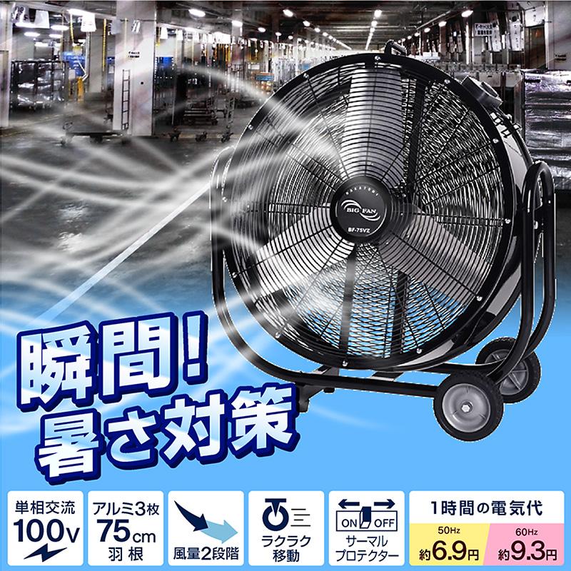 S.Kjapan(家電) ナカトミ BF-75V 業務用扇風機 大型工場扇 S.Kjapan(家電) ナカトミ BF-75V 業務用扇風機 大型工場扇