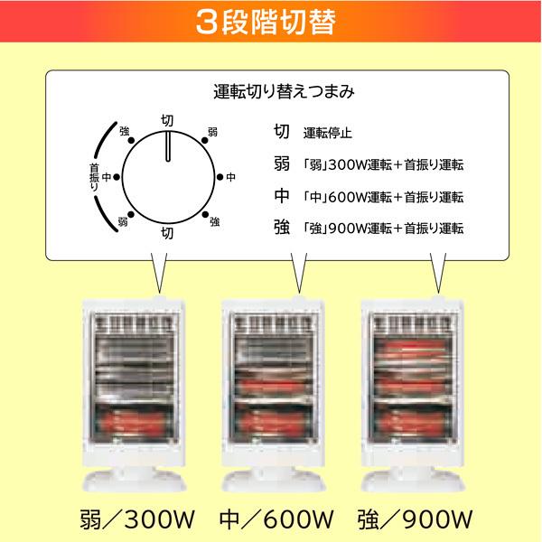 カーボンヒーター おしゃれ 小型 暖かい 首振り120度 遠赤外線ヒーター 遠赤外線ストーブ 電気ヒーター タワー型 暖房機 脱衣所 トイレ 洗面所 足元暖房_6
