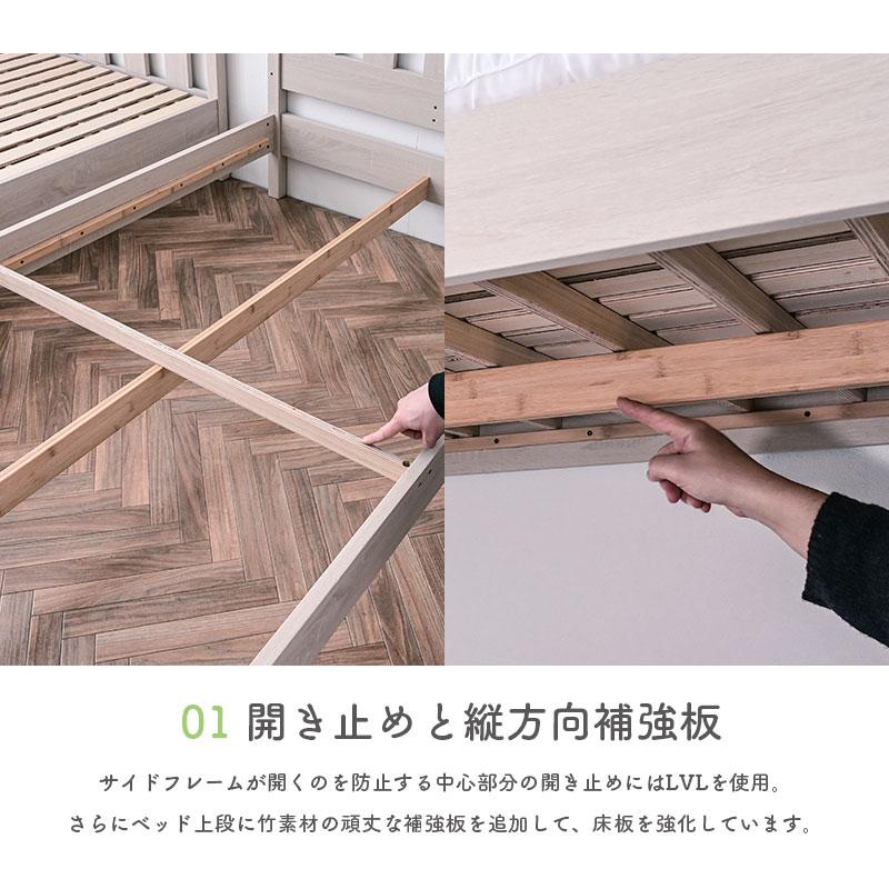 ART 最安値に挑戦 二段ベッド 2段ベッド ベッド 耐震 耐荷重300kg 頑丈