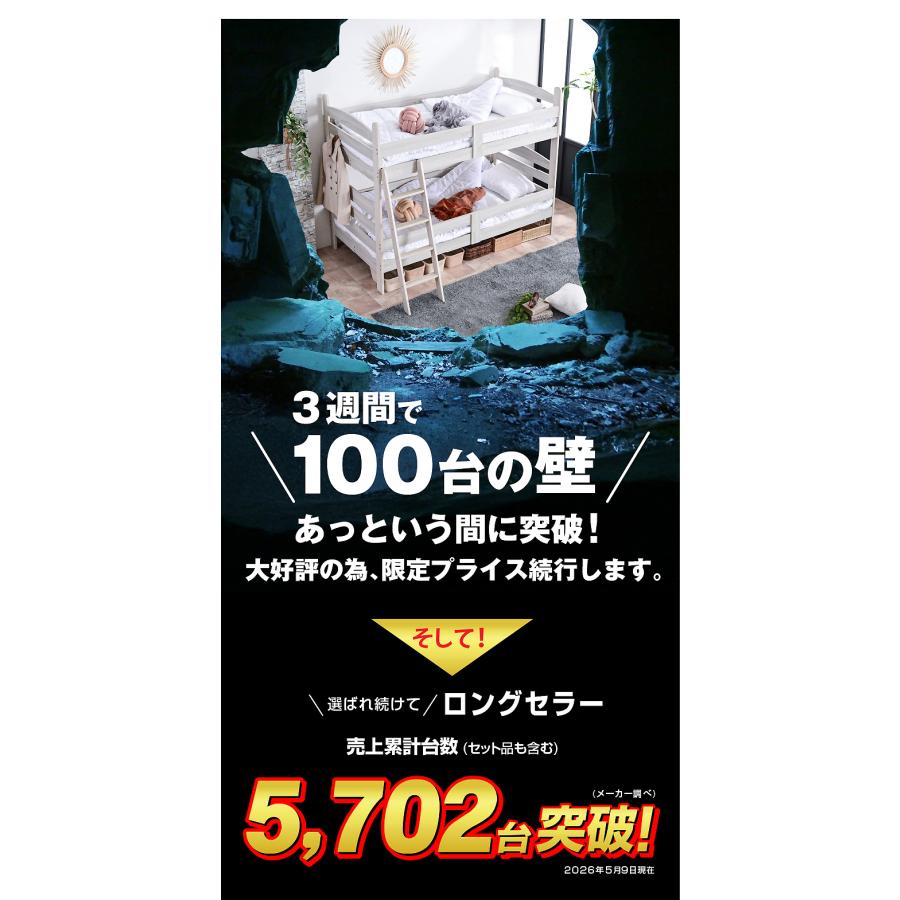 ARTTOWN 大好評 100台限定プライス 残りわずか 二段ベッド 2段ベッド