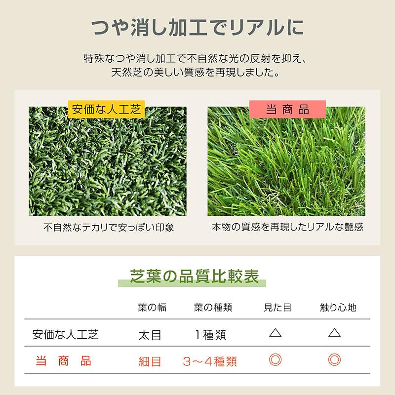 ARTTOWN 最高ランク 人工芝 ロール 2m×10m 芝丈35mm 防草シート一
