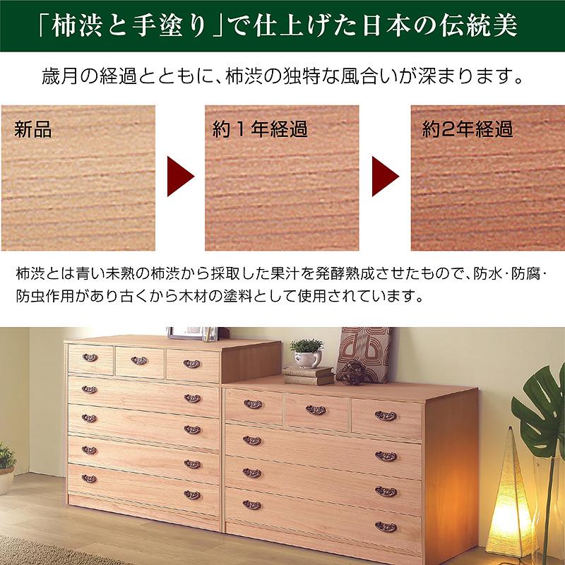 マーゼルン たとう紙OK 桐衣装ケース5段 送料無料 諸富家具 高級桐
