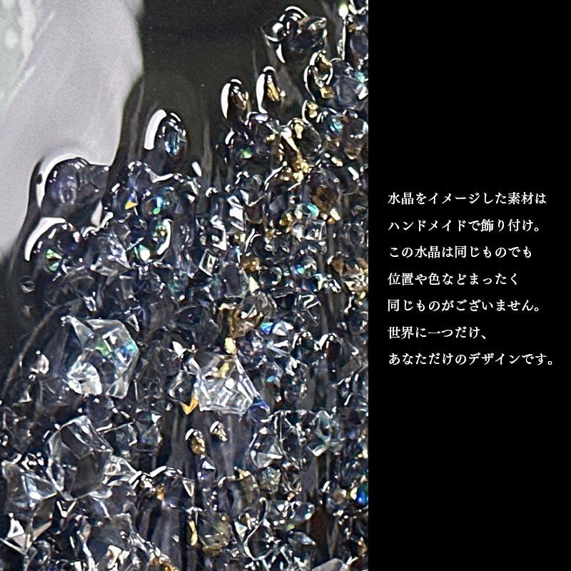 水晶パネル アートパネル 60×80cm ポップアート バンクシー 黒フレーム