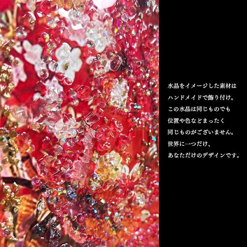 水晶パネル アートパネル 60×80cm ポップアート 花魁 金フレーム 水晶パネル アートパネル 60×80cm ポップアート 花魁 金フレーム