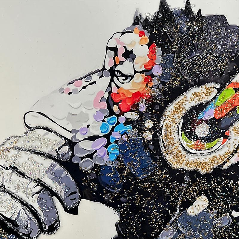 水晶パネル アートパネル 60×80cm バンクシー モンキー 水晶パネル アートパネル 60×80cm バンクシー モンキー
