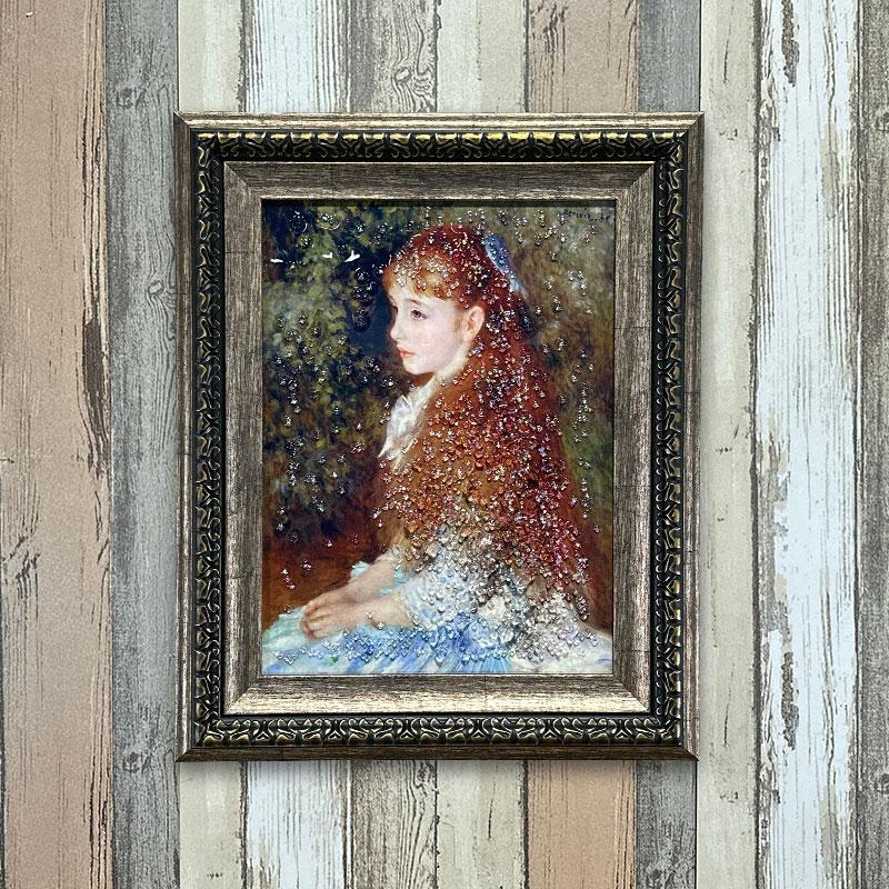 水晶パネル アートパネル 42×52cm 名画 IRE-NE フレーム付き クリスタル 絵 イラスト おしゃれ 高級感 KH1757-2_3