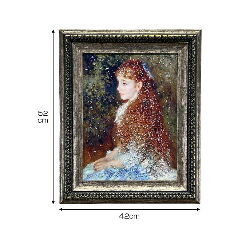 水晶パネル アートパネル 42×52cm 名画 IRE-NE フレーム付き クリスタル 絵 イラスト おしゃれ 高級感 KH1757-2_8
