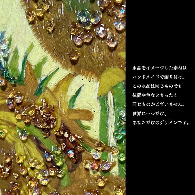 水晶パネル アートパネル 42×52cm 名画 ひまわり フレーム付き クリスタル 絵 イラスト おしゃれ 高級感 KH2095-2_4