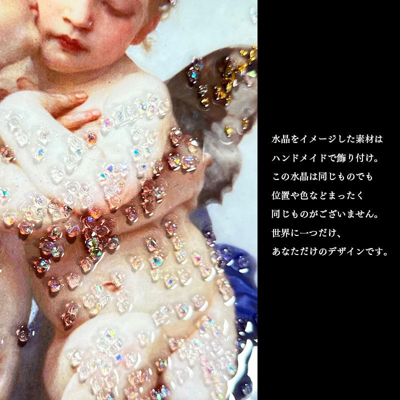 水晶パネル アートパネル 42×52cm 名画 エンジェル フレーム付き