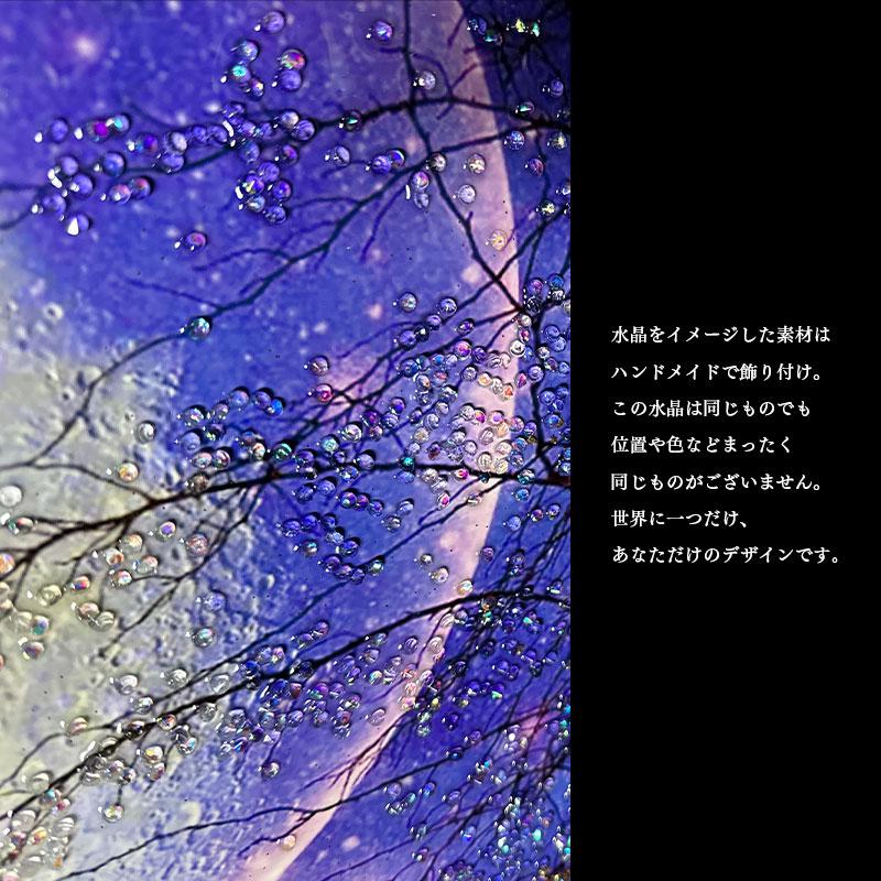 水晶パネル アートパネル 60×80cm 満月 風景 金フレーム付き 水晶パネル アートパネル 60×80cm 満月 風景 金フレーム付き