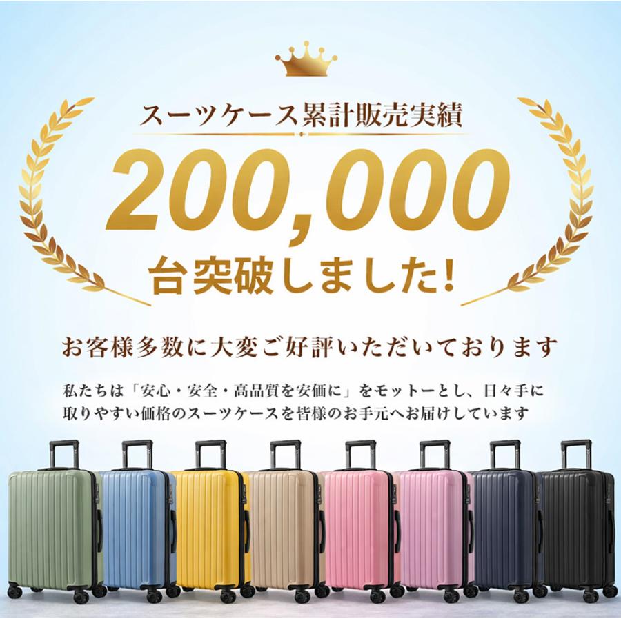 FANCY WONDERLAND 2個セット スーツケース Mサイズ 軽量 キャリー