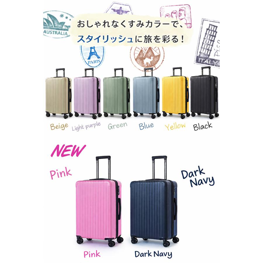 FANCY WONDERLAND 3個セット スーツケース S M Lサイズ 軽量 キャリー