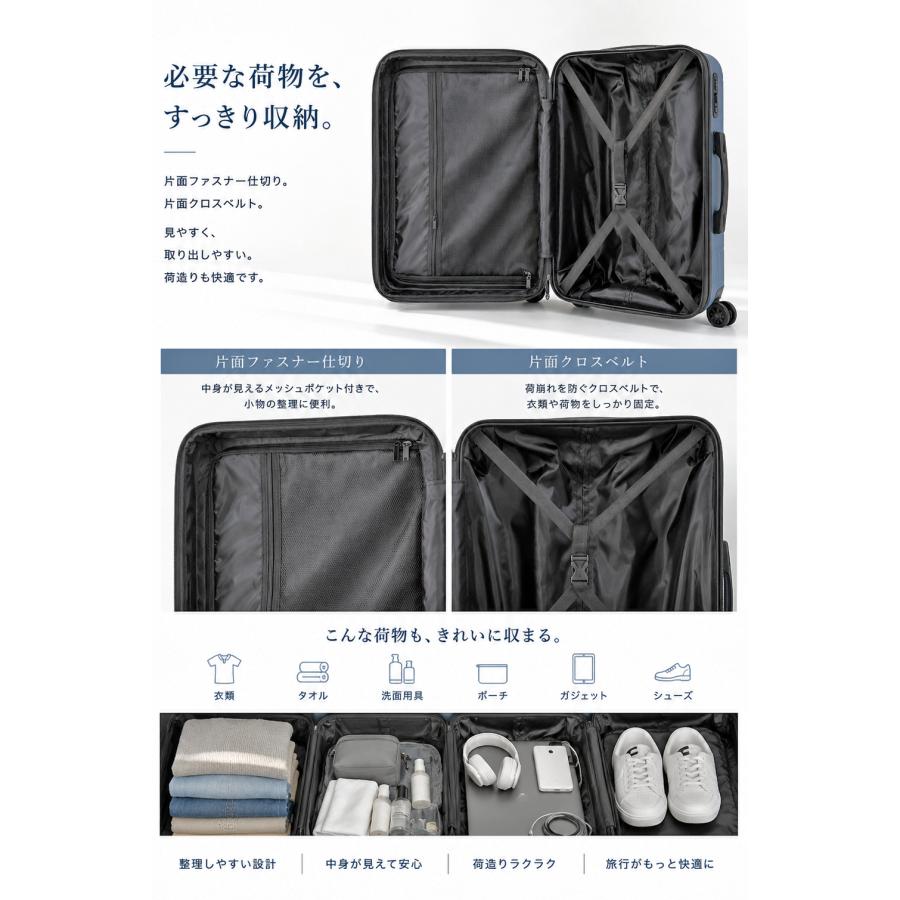 FANCY WONDERLAND スーツケース s m l 拡張 キャリーケース 軽量 TSA