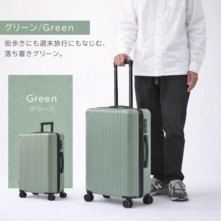 スーツケース m 軽量 キャリーケース Mサイズ 中型 トランクケース 旅行 4泊 5泊 7泊 大容量 TSA 静音 耐久性 おしゃれ かわいい 修学旅行 ty2506-m 爆買の画像