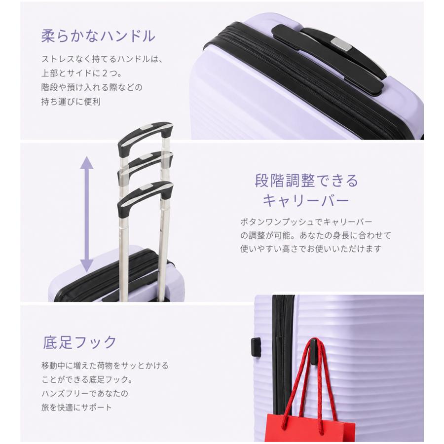 FANCY WONDERLAND スーツケース s 機内持ち込み 拡張 軽量 キャリー
