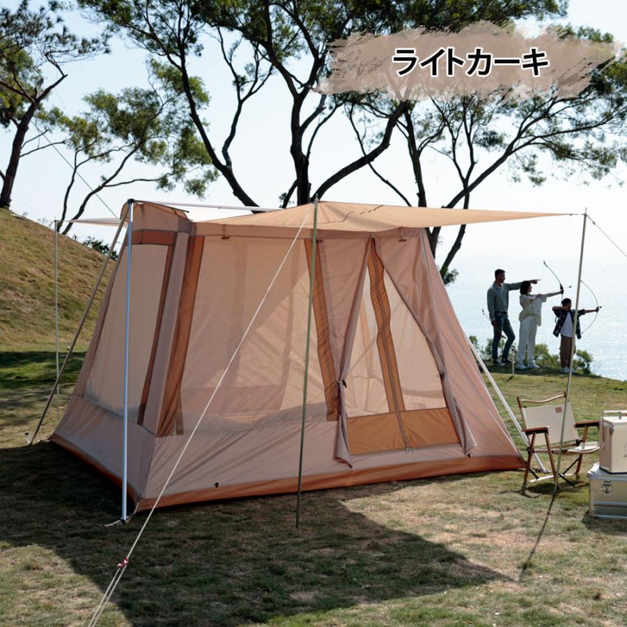 オンラインショッピング 送料無料キャンプテントキャンプテントキューブテント5人用A型グランピング4人用4〜5人用ファミリーキャンプソロキャンプ 