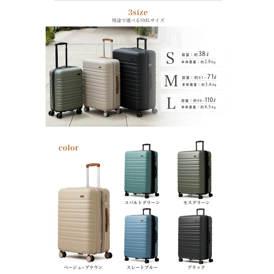 2個 スーツケース m 拡張 キャリーケース mサイズ キャリーバッグ 軽量 ty8098-m かわいい 旅行カバン キャリー 4日 7日 修学 海外 旅行 tsa 人気 爆買 | FANCY WONDERLAND | 04