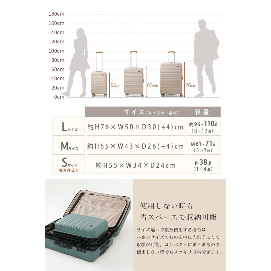 2個 スーツケース m 拡張 キャリーケース mサイズ キャリーバッグ 軽量 ty8098-m かわいい 旅行カバン キャリー 4日 7日 修学 海外 旅行 tsa 人気 爆買 | FANCY WONDERLAND | 18