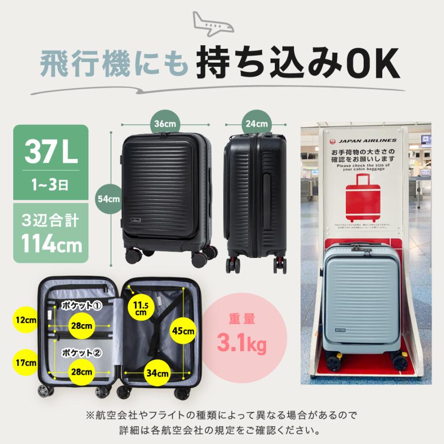 FANCY WONDERLAND スーツケース 機内持ち込み フロントオープン TSA