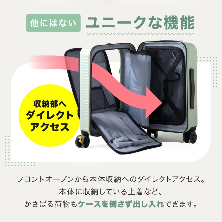 FANCY WONDERLAND スーツケース 機内持ち込み フロントオープン TSA