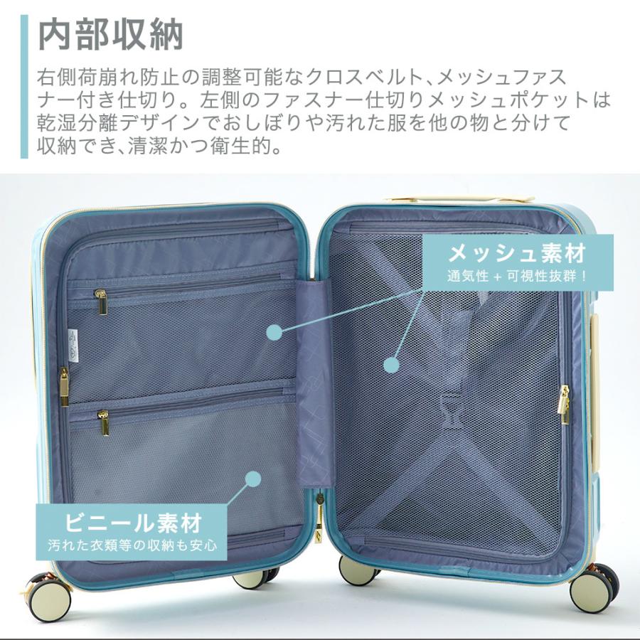 FANCY WONDERLAND スーツケース フロントオープン 機内持ち込み FANCY WONDERLAND スーツケース フロントオープン 機内持ち込み