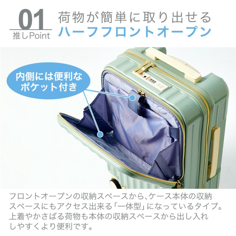 FANCY WONDERLAND スーツケース フロントオープン 機内持ち込み FANCY WONDERLAND スーツケース フロントオープン 機内持ち込み