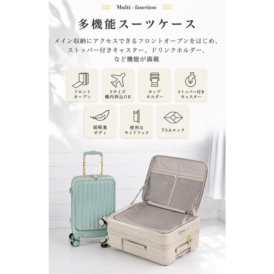 NINA RICCI キャリーケース　美品　鍵付き FANCY WONDERLAND スーツケース m キャリーケース 前開き mサイズ