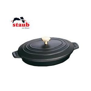 Staub（ストウブ） オーバルホットプレート 23cm ブラック （staub