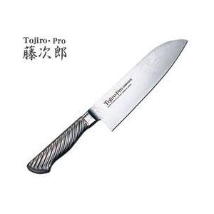 TOJIRO-PRO／藤次郎プロ ニッケルダマスカス鋼割込 三徳170mm F-1036