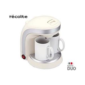 récolte KAFFE DUO コーヒーメーカー レコルト／recolte カフェデュオ 2カップコーヒーメーカー ホワイト