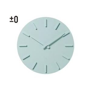 0 プラスマイナスゼロ／±0 ウォールクロック ライトブルー ZZC-S010L