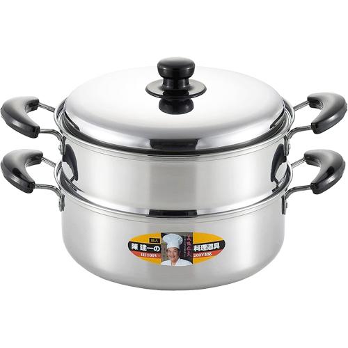 タマハシ 陳建一 IH200V対応 二段蒸し器26cm CK-073R （電磁調理器対応