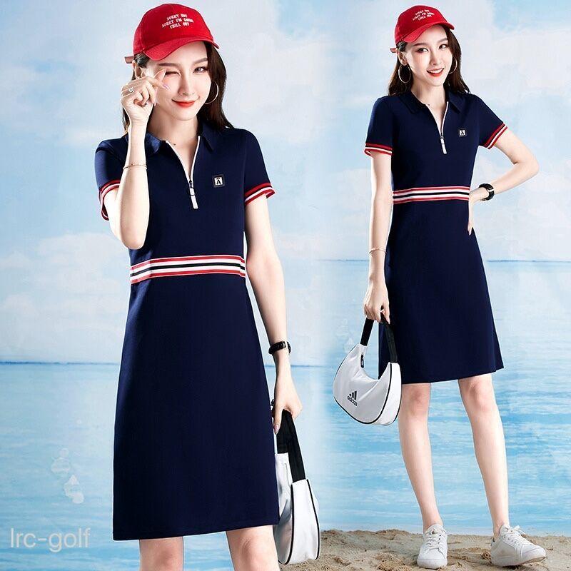 新作 レディースゴルフウェア 大きサイズ ゴルフワンピース 丈長め 売買 ゴルフ 代30代40代50代 スカート 女子 レディースゴルフウエア おしゃれ かわいい
