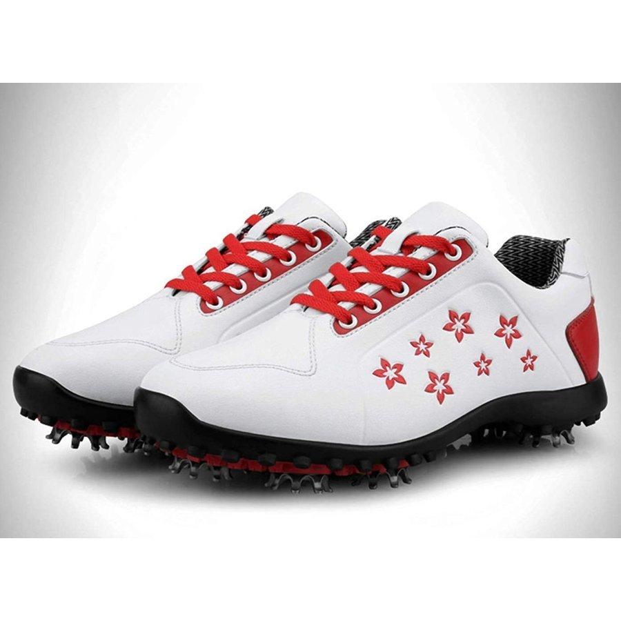 おしゃれ ゴルフシューズ Pgm スパイクを持つレディースのための花の防水ゴルフシューズ レディースゴルフ用品 ゴルフシューズ レディースゴルフシューズ Zjw006 Luckyrei Fashion 通販 Yahoo ショッピング