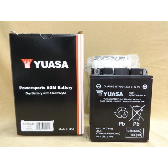 ユアサ MFバッテリー YTX14AHL-BS Z1 KZ1000 CB750K 刀 忍者 等 (5)”