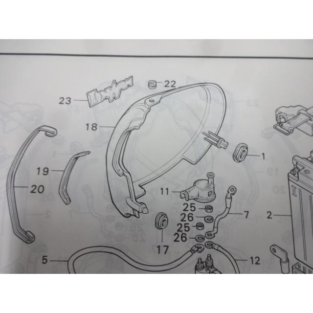 CB400T ホーク系 純正 サイドカバーグロメット 1台分6個セット(上部2個