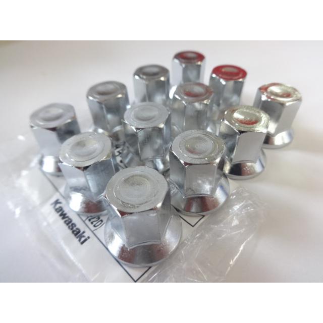 KZ1000,Z1,Z2 J GPZ1100 系等 純正 ヘッドナット 12個 1台分 R7.10