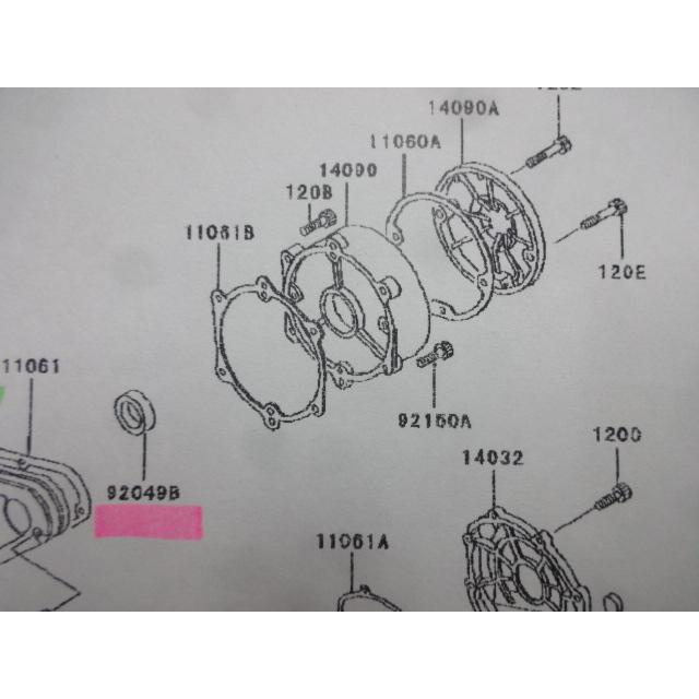 純正 KZ1000J Z1100GP 系 R クランク オイルシール(1)” Z1000J GPZ100F