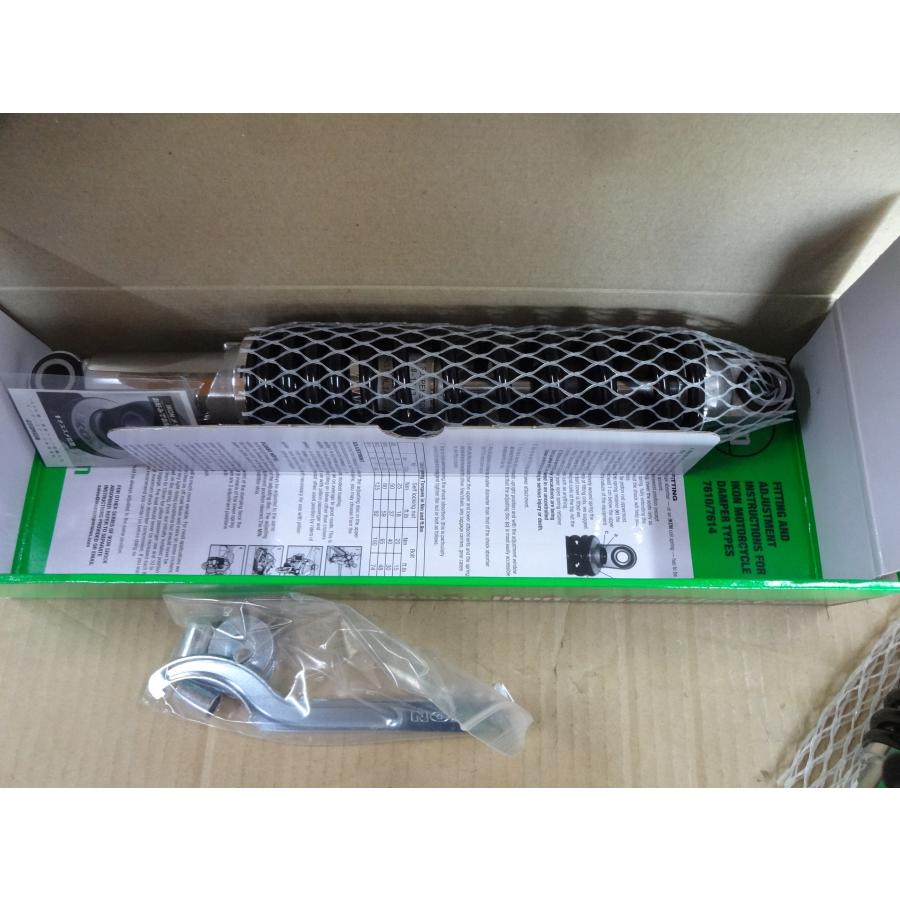 Z1 Z2 KZ1000系IKON新品リアショック メッキボディー/黒SP 72~80 Z1 Z2 KZ1000系IKON新品リアショック メッキボディー/黒SP 72~80