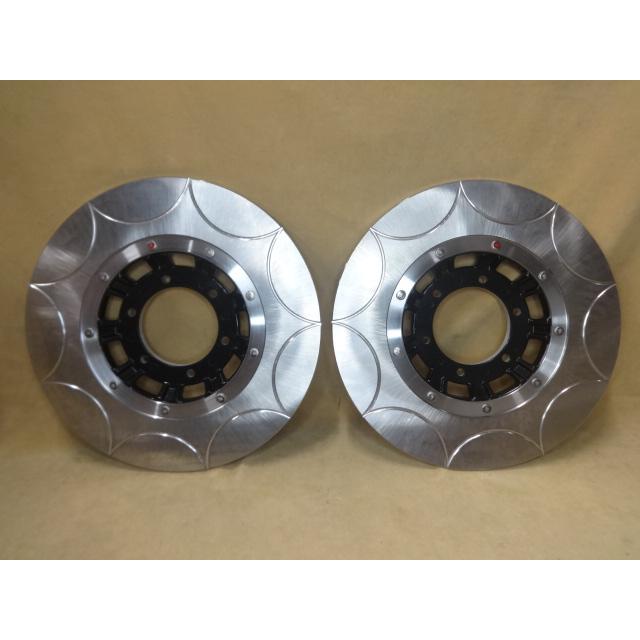 Z1 Z2 ディスクローター2枚 Z1、Z2系用F6穴 片面 9溝 トレンチカット済 ブレーキローター 2枚