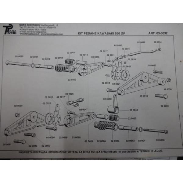 Z400FX〜E3系用タロッティ バックステップラバー固定式03-0017(1)”R6