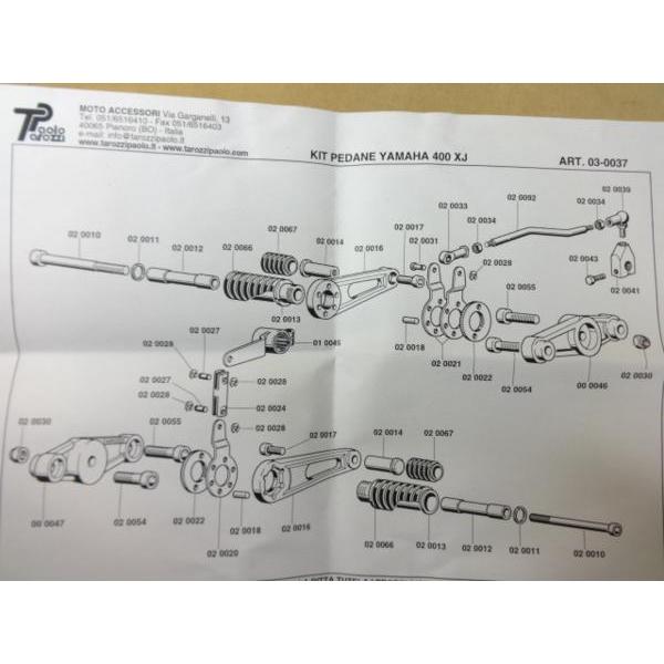 XJ400系用 タロッティ バックステップ アルミ固定式09-0037(1