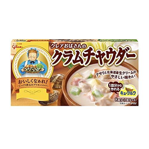 クレアおばさんシリーズ クラムチャウダー 他 22箱※ご希望の方に+おまけ クレアおばさんのシチュー 江崎グリコ クレアおばさんのクラム