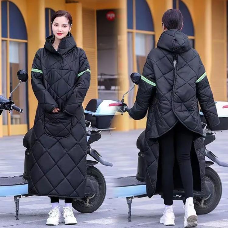 バイク ジャケット ロング丈 レインコート 裏起毛 自転車 保温 防水