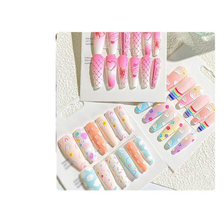 お得な3点セット！ネイルチップ 36枚入り ジェルネイルシール 付け爪