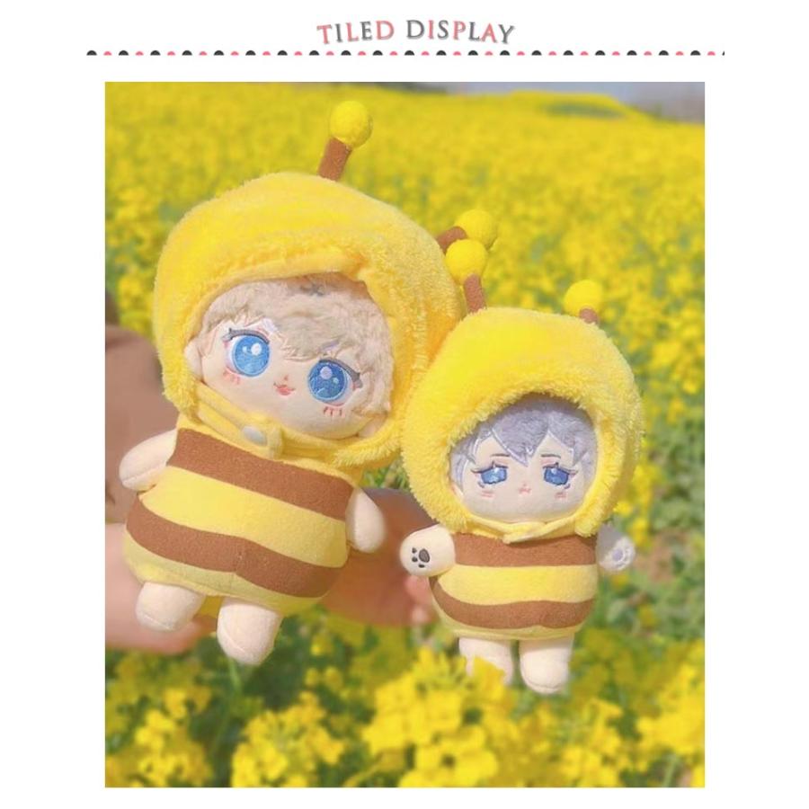 ぬい服 ぬいぐるみ ミツバチ 20cm用 服 蜂 小さい みつばち 帽子 綿