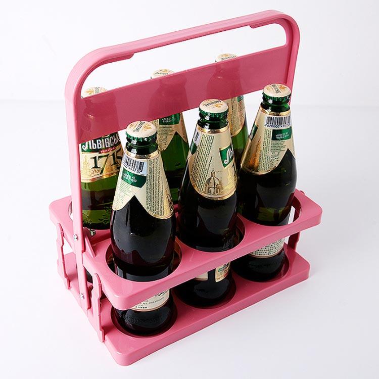 折りたたみ式 2個セット ドリンクキャリア ドリンクホルダー 6本入